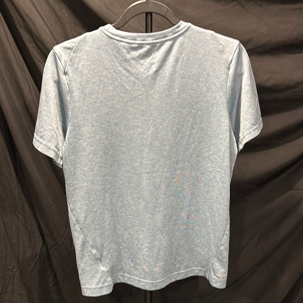 Nike Blue Short Sleeve Tee with Iconic Swoosh - Picture 3 of 5